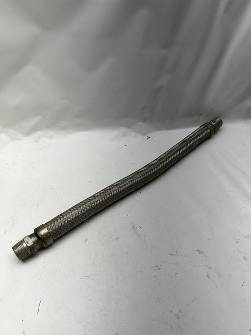Stainless Steel Flexible Hose 1” MNPT Both Ends  Coregated Inside (no rubber)