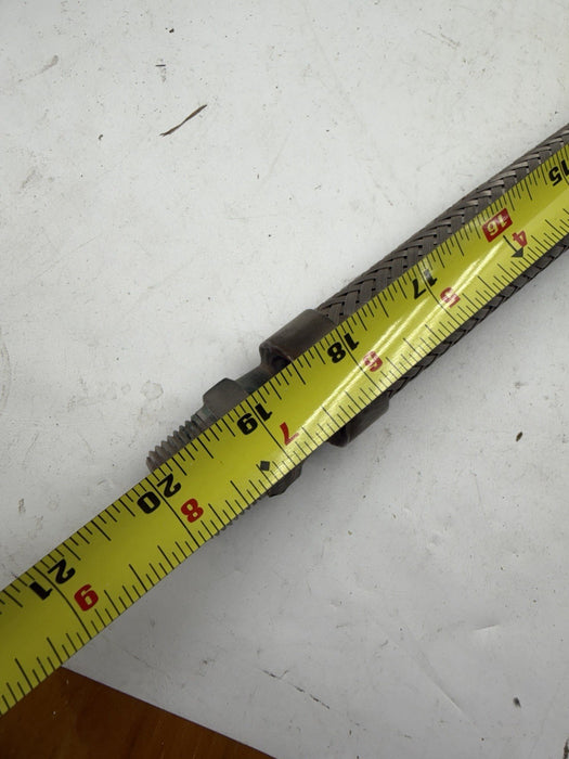 Stainless Steel Flexible Hose 1” MNPT Both Ends  Coregated Inside (no rubber)