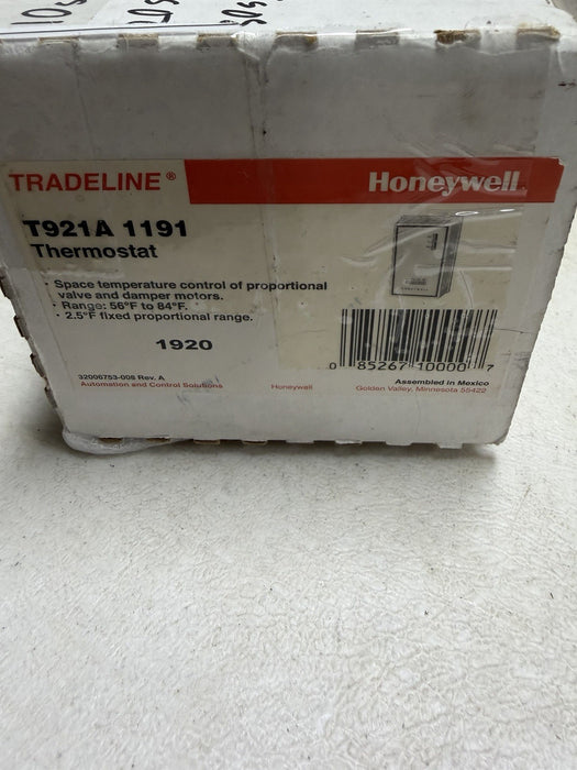 T921A 1191 NEW UNUSED HONEYWELL THERMOSTAT PROP VALVE DAMPER CONTROL TRADELINE