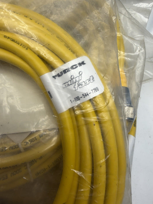 TURCK, RKM 50-6M, Single Ended Cordset, 7/8 inch Female to Pigtail, 6M U2058 NEW
