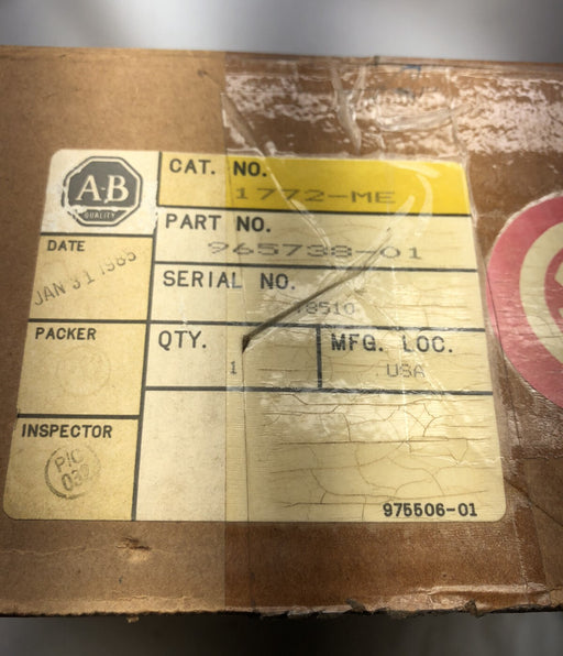 1772ME ALLEN BRADLEY PLC2/20 - PLC/2/30 MEMORY BOARD