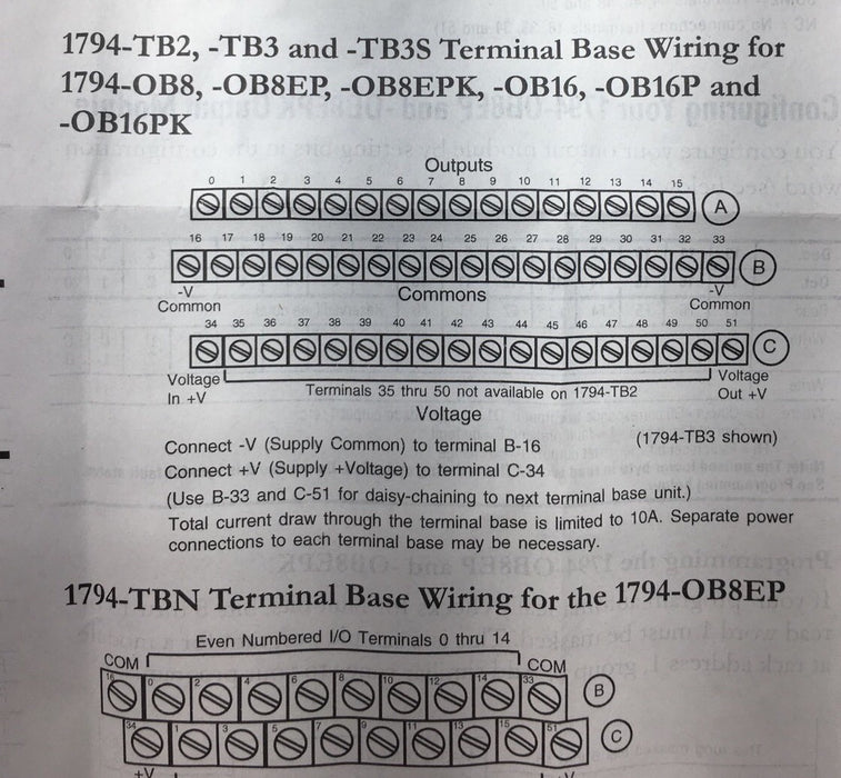 1794-OB16P /A ALLEN BRADLEY FLEX I/O 24 VDC SOURCE OUTPUT MODULE PROTECTED