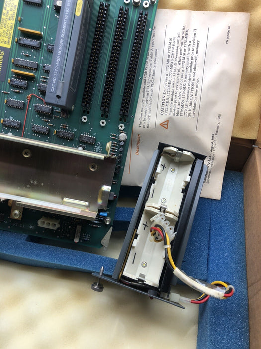 1772MEB ALLEN BRADLEY PLC2/20 - PLC/2/30 MEMORY BOARD BATTERY BACKUP 1772-MEB