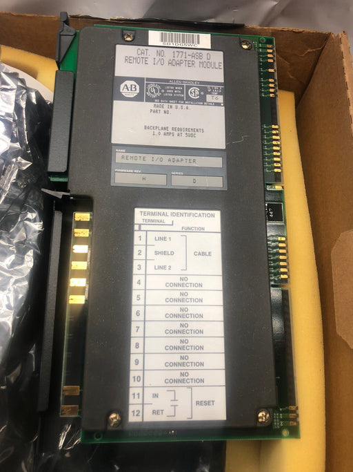1771-ASB D ALLEN-BRADLEY REMOTE I/O ADAPTER MODULE RIO 1771ASB 1771-ASB/D