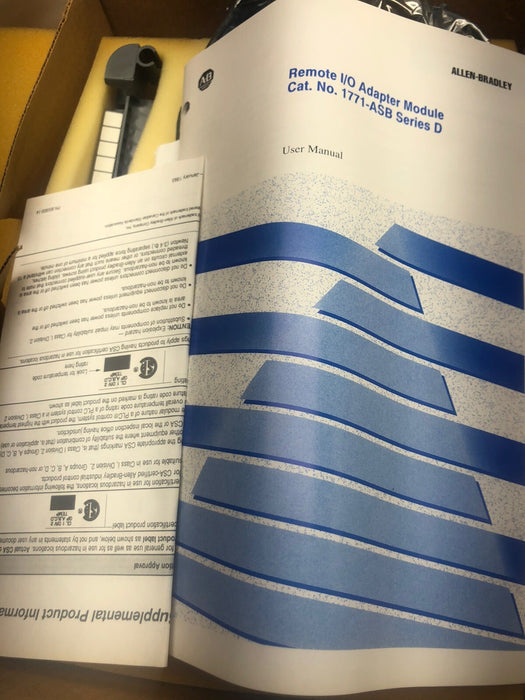 1771-ASB D ALLEN-BRADLEY REMOTE I/O ADAPTER MODULE RIO 1771ASB 1771-ASB/D