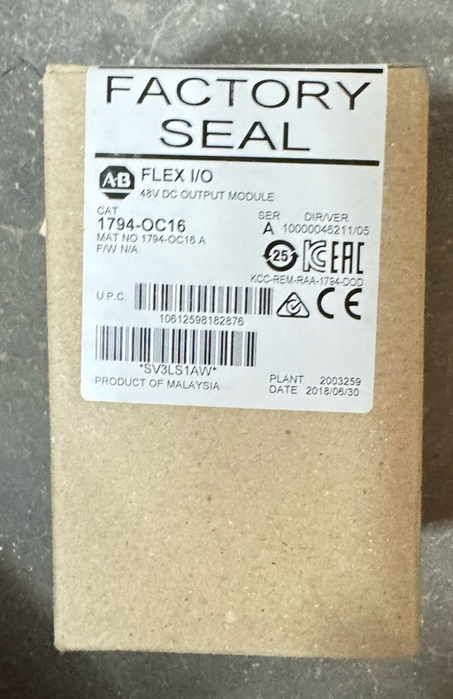 SEALED Allen-Bradley 1794-OC16 Flex I/O 48V DC OUTPUT MODULE 2018