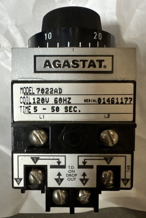 NEW UNUSED AGASTAT 7022AD TIMING RELAY 5-50 SEC TIMER
