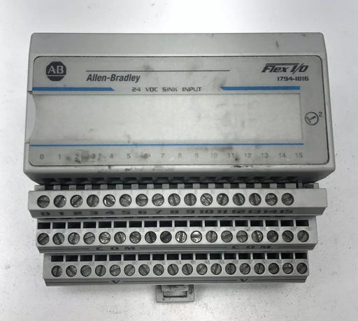 ALLEN BRADLEY 1794-IB16 24VDC SINK INPUT MODULE AND 1794 TB3 TERMINAL BASE