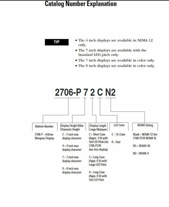2706-P22R NEW SEALED ALLEN-BRADLEY INVIEW MESSAGE LED DISPLAY