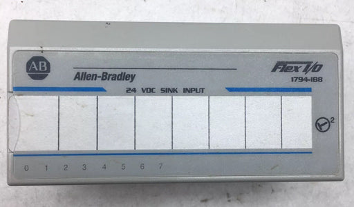 ALLEN BRADLEY FLEX I/O 1794-IB8 SER A 24 VDC SINK INPUT MODULE