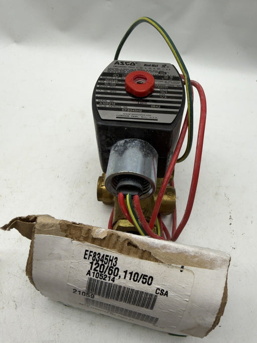 ASCO EF8345H3 RedHat Explosion-Proof Solenoid Valve 24VDC 1/4” NPT New In Box