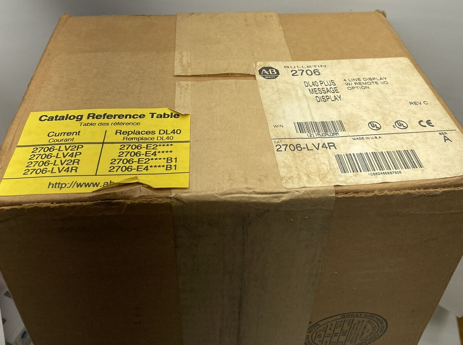 NEW SEALED ALLEN-BRADLEY 2706-LV4R DL40 PLUS DISPLAY DataLiner REMOTE I/O 2706
