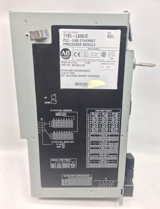 1785-L80E ALLEN-BRADLEY 1785-L80E/E  CPU Series E  Ethernet PLC PROCESSOR