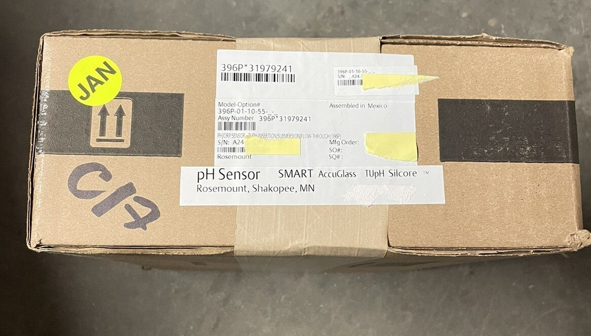396P-01-10-55 NEW 2024 FACTORY SEALED EMERSON ROSEMOUNT SMART 396P PH SENSOR FS