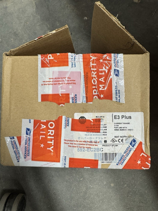 592-EC2BC  NEW IN BOX  ALLEN BRADLEY E3 PLUS OVERLOAD RELAY 592EC2BC /C 3-15 Amp
