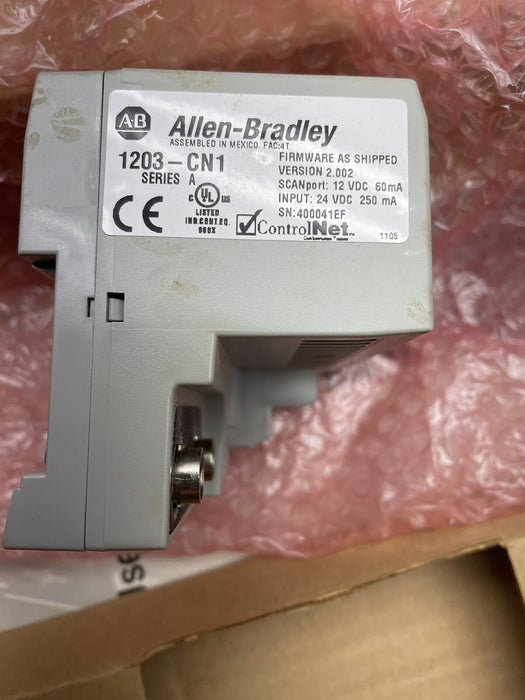1203-CN1 NEW ALLEN BRADLEY SERIES A CONTROLNET TO SCANPORT COMM MODULE NIB VFD