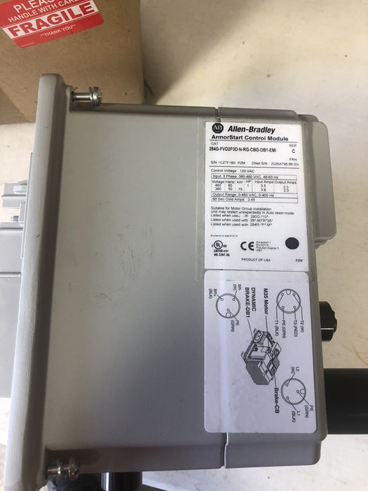 284G ALLEN BRADLEY ARMORSTART CONTROL MODULE 284G-FVD2P3D-N-RG-CBG-DB1-EMI 32220