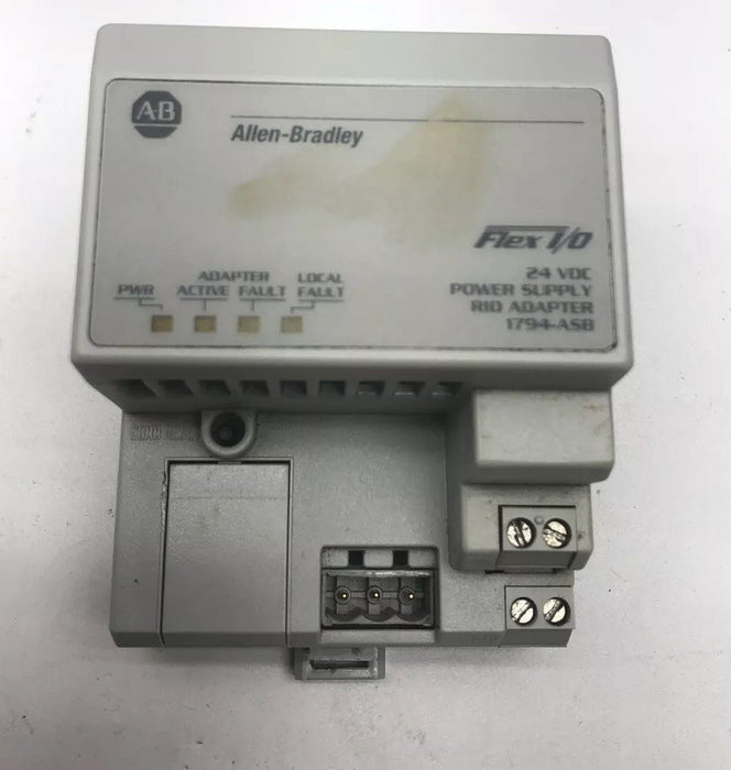 1794-ASB ALLEN BRADLEY FLEXLOGIX 1794-ASB /E TESTED REMOTE I/O RIO 24VDC AB
