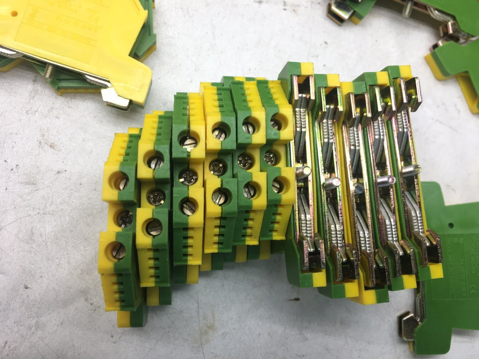 QTY 10PCS NEW MORSETTITALIA  EURO 4 E4 GROUNDING TERMINAL BLOCKS NNB 43400 E