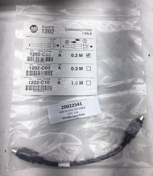 1202-C02 NEW AB ALLEN-BRADLEY .2 METER KINETIX SERVO SAFE OFF CABLE