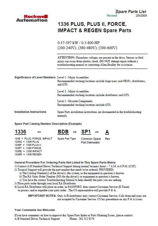 Allen Bradley 1336-PB-SP21B PRECHARGE PCB 1336PBSP21B