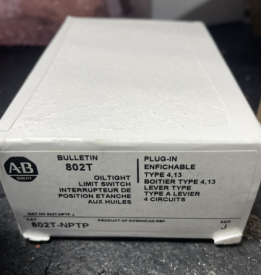802T-NPTP   2022 Brand New Allen Bradley 802T-NPTP /J Limit Switch