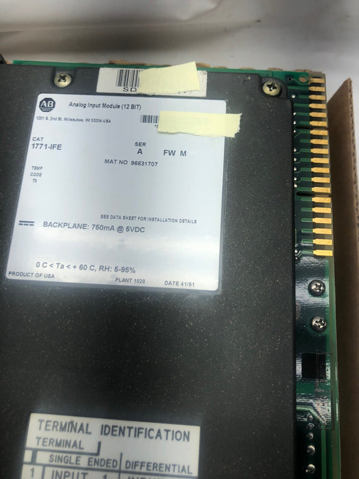 REMAN Allen Bradley 1771-IFE /A  PLC-5 Analog Input Module