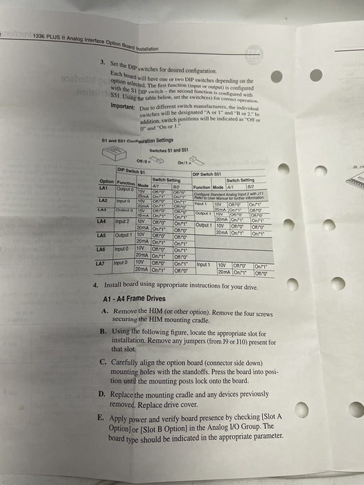 1336F-LA5 NEW  ALLEN BRADLEY 1336 PLUS II VFD DRIVE ISOLATED PULSE INPUT/OUTPUT