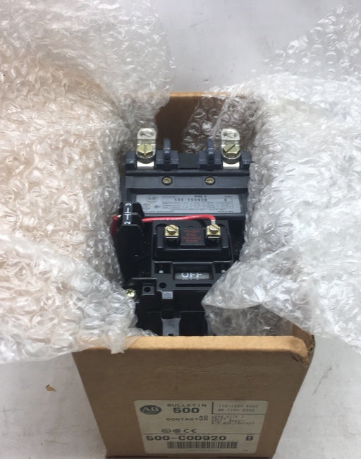 500-C0D920 New Allen Bradley Contactor 500-COD920 QTY