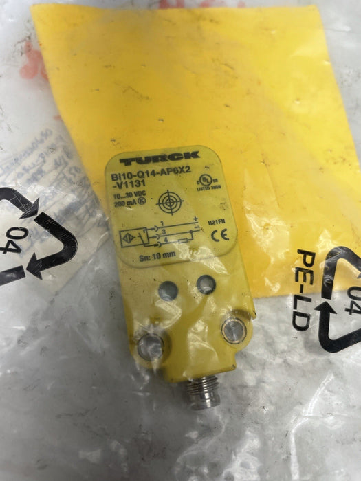 NEW TURCK INDUCTIVE SENSOR PROX BI10-Q14-AP6X2-V1131 1608530