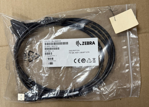 Zebra (Motorola) CBL-58926-04 USB Cable, Straight - 6 ft