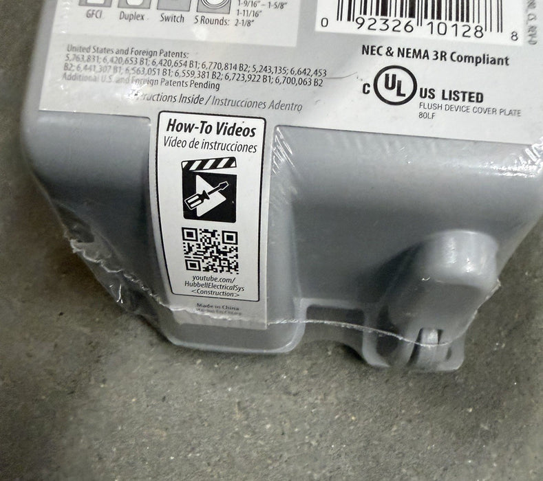 1pcs box HUBBELL TAYMAC Mx4280s 1-Gang Vertical In Use Weatherproof Cover 3.5"W