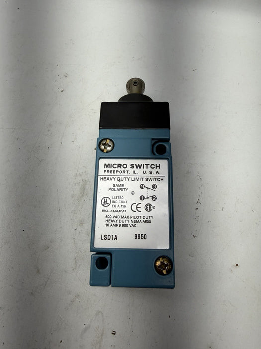 HONEYWELL LSD1A Micro Switch Top Plunger Roller
