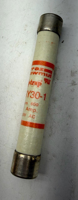 1 SET OF 3 FUSES GOULD SHAWMUT FUSE  A6Y30-1  30A 600V Type 1