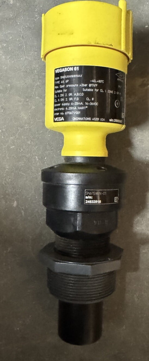 VEGA VEGASON 61 ULTRASONIC LEVEL SENSOR SN61UXANKNAX SN61