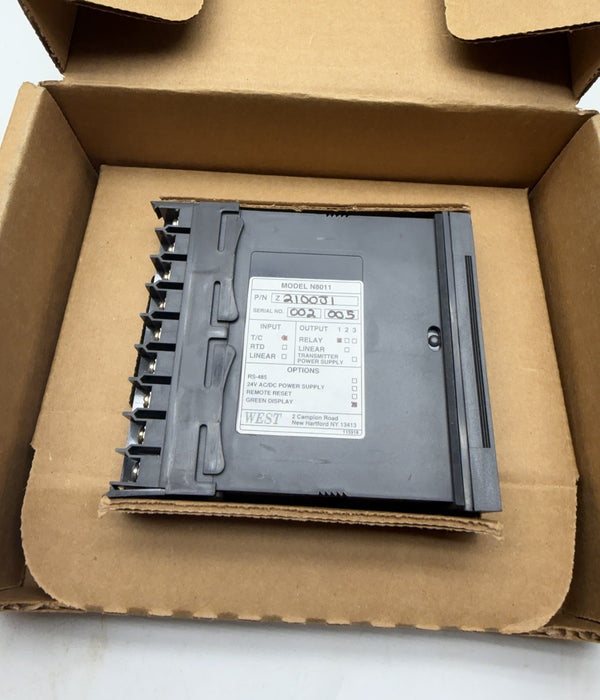 NEW WEST 8010 CONTROLLER N8011Z21000J1 Thermocouple INPUT   N8011  Z2110 J1 Temp