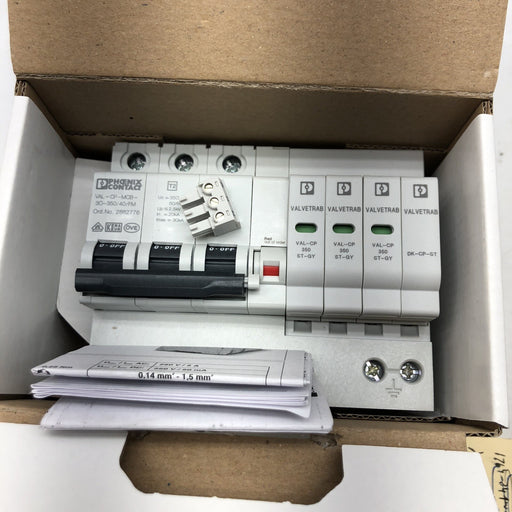 NEW VAL-CP-MCB-3C-350/40/FM PHOENIX CONTACT TYPE 2 SURGE ARRESTOR 2882776 NIB