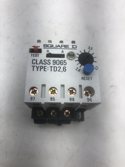 NEW SQUARE D 9065 TD 5.5 THERMAL OVERLOAD RELAY NIB 5.5A TO 8A