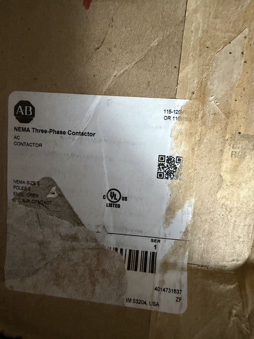 500-FOD930 Allen Bradley NEW IN  BOX 120V Size 5 Contactor New USA 167875