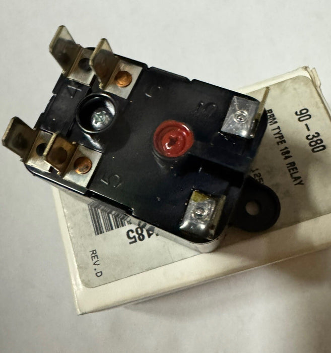 White-Rodgers 90-380 24-VAC Heavy-Duty General-Purpose Fan Relay R8M TYPE 184 R