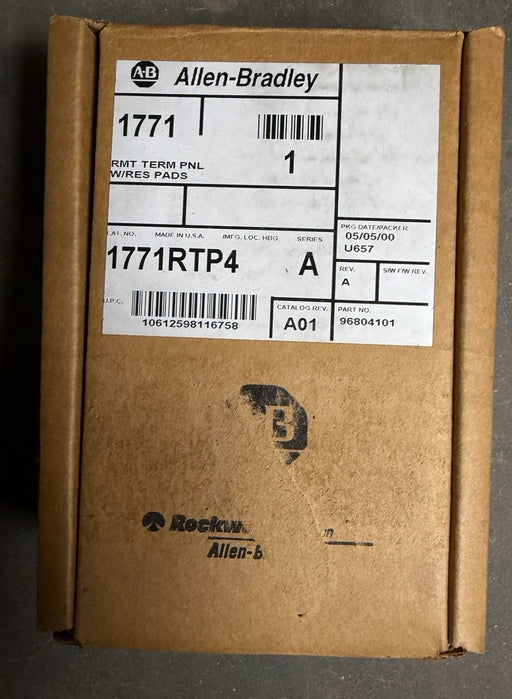 AB 1771-RTP4 REMOTE TERMINAL PANEL SER.A 1771RTP4 NEW