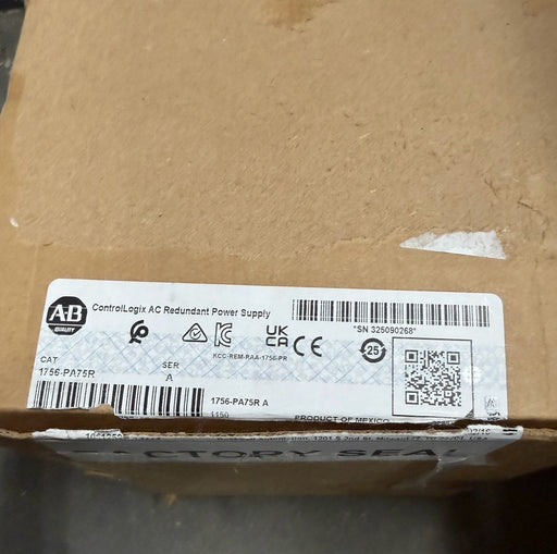 1756-PA75R NEW 2025 ALLEN BRADLEY CONTROLLOGIX PLC REDUNDANT POWER SUPPLYNIB