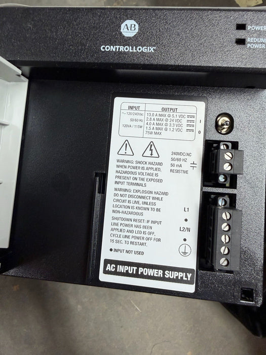 1756-PA75R NEW 2025 ALLEN BRADLEY CONTROLLOGIX PLC REDUNDANT POWER SUPPLYNIB