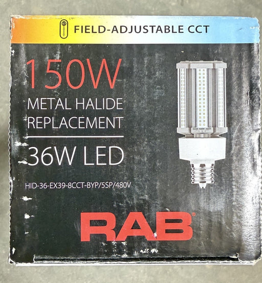RAB CORN COBB LED BALLAST BYPASS LAMP RPL 150W HALIDE SODIUM 277-480V HID-36