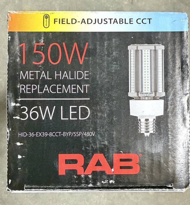 RAB CORN COBB LED BALLAST BYPASS LAMP RPL 150W HALIDE SODIUM 277-480V HID-36