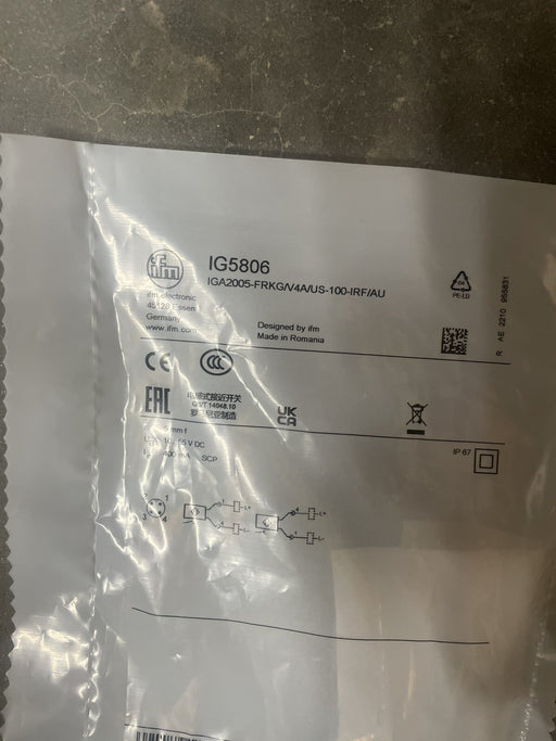 NEW SEALED IFM IG5806 / IGA2005-FRKG/V4A/US-100-IRF/AU  INDUCTIVE 8mm 10-55VDC