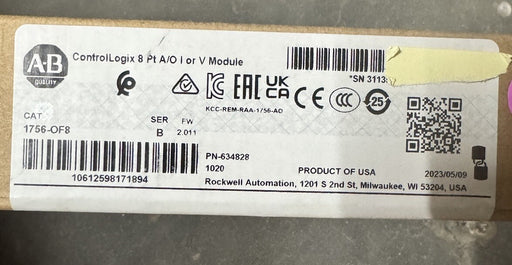 1756-OF8 NEW SEALED ALLEN BRADLEY Controllogix 8PT ANALOG OUT 1756-0F8 634828