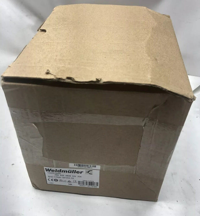 NEW WEIDMULLER 1469510000 PRO ECO 480W 24 VDC 20 AMP POWER SUPPLY