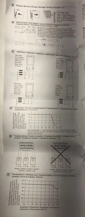 NEW WEIDMULLER 1469510000 PRO ECO 480W 24 VDC 20 AMP POWER SUPPLY