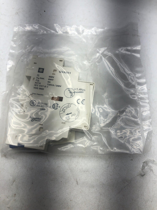 NEW TELEMECANIQUE GV AN11 BY SQUARE D TeSys SIDE MOUNT AUXILIARY CONTACT 034348